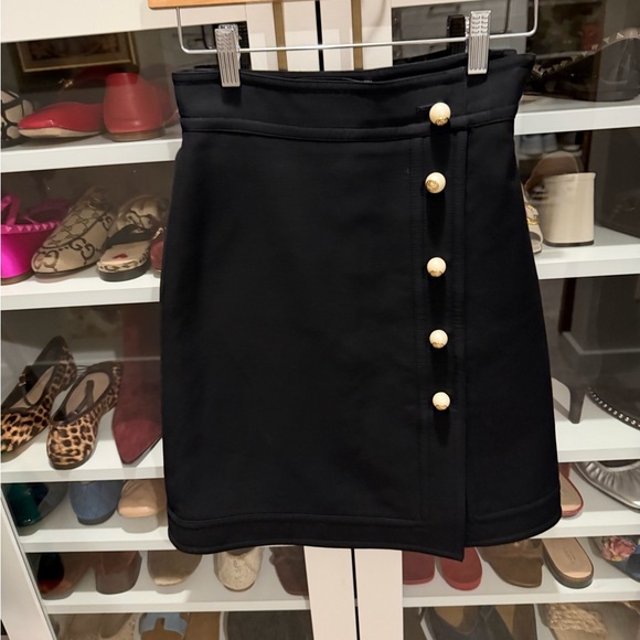 Gucci Black Pearl-Button Pencil Skirt - Picture 5 of 11